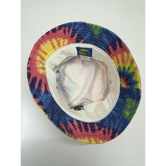 Teenage Brand Bucket Hat Tye Dye Colorful Embroidered Have A Nice Day Cap - Picture 3 of 9
